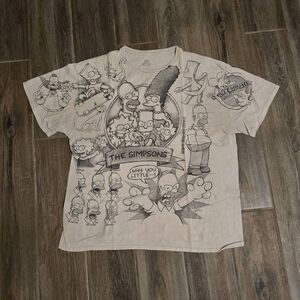 The Simpsons Drawing Liquid Blue Sketch T Shirt